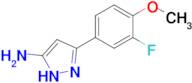 3-(3-fluoro-4-methoxyphenyl)-1H-pyrazol-5-amine