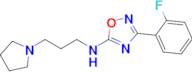 3-(2-Fluorophenyl)-N-(3-(pyrrolidin-1-yl)propyl)-1,2,4-oxadiazol-5-amine