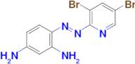 (E)-4-((3,5-dibromopyridin-2-yl)diazenyl)benzene-1,3-diamine
