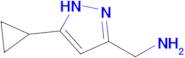 1-(5-cyclopropyl-1H-pyrazol-3-yl)methanamine