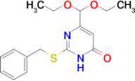 2-(benzylsulfanyl)-6-(diethoxymethyl)-3,4-dihydropyrimidin-4-one