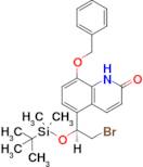 (S)-8-(benzyloxy)-5-(2-bromo-1-((tert-butyldimethylsilyl)oxy)ethyl)quinolin-2(1H)-one