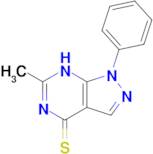 6-methyl-1-phenyl-1H,4H,7H-pyrazolo[3,4-d]pyrimidine-4-thione