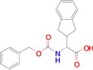 (R)-2-(((benzyloxy)carbonyl)amino)-2-(2,3-dihydro-1H-inden-2-yl)acetic acid