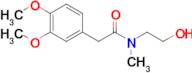 2-(3,4-Dimethoxyphenyl)-N-(2-hydroxyethyl)-N-methylacetamide