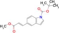 Tert-butyl (E)-5-(3-methoxy-3-oxoprop-1-en-1-yl)-1H-indole-1-carboxylate