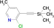 2-Chloro-5-methyl-3-((trimethylsilyl)ethynyl)pyridine