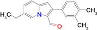 2-(3,4-Dimethylphenyl)-6-ethylindolizine-3-carbaldehyde