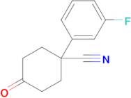 1-(3-Fluorophenyl)-4-oxocyclohexane-1-carbonitrile
