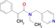 N-ethyl-2-phenyl-N-(pyridin-4-ylmethyl)acrylamide