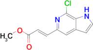 Methyl (E)-3-(7-chloro-1H-pyrrolo[2,3-c]pyridin-5-yl)acrylate