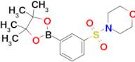 4-((3-(4,4,5,5-Tetramethyl-1,3,2-dioxaborolan-2-yl)phenyl)sulfonyl)morpholine