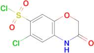 6-Chloro-3-oxo-3,4-dihydro-2H-benzo[b][1,4]oxazine-7-sulfonyl chloride