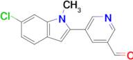 5-(6-Chloro-1-methyl-1H-indol-2-yl)nicotinaldehyde