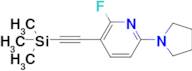 2-Fluoro-6-(pyrrolidin-1-yl)-3-((trimethylsilyl)ethynyl)pyridine