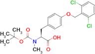 (S)-2-((tert-butoxycarbonyl)(methyl)amino)-3-(4-((2,6-dichlorobenzyl)oxy)phenyl)propanoic acid