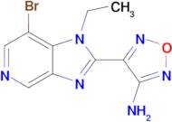 4-(7-Bromo-1-ethyl-1H-imidazo[4,5-c]pyridin-2-yl)-1,2,5-oxadiazol-3-amine