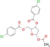 5-Acetoxy-2-(((4-chlorobenzoyl)oxy)methyl)tetrahydrofuran-3-yl 4-chlorobenzoate