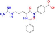 (S)-4-(2-benzamido-5-guanidinopentanamido)benzoic acid