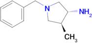 (3R,4S)-1-benzyl-4-methylpyrrolidin-3-amine