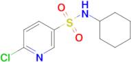 6-Chloro-N-cyclohexylpyridine-3-sulfonamide