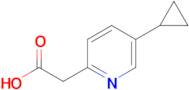 2-(5-Cyclopropylpyridin-2-yl)acetic acid