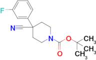 Tert-butyl 4-cyano-4-(3-fluorophenyl)piperidine-1-carboxylate