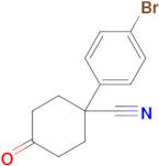 1-(4-Bromophenyl)-4-oxocyclohexane-1-carbonitrile