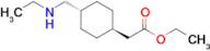 Ethyl 2-((1r,4r)-4-((ethylamino)methyl)cyclohexyl)acetate