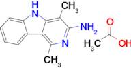 1,4-dimethyl-5H-pyrido[4,3-b]indol-3-amine acetate