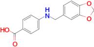 4-((Benzo[d][1,3]dioxol-5-ylmethyl)amino)benzoic acid