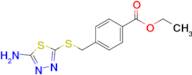 ethyl 4-(((5-amino-1,3,4-thiadiazol-2-yl)thio)methyl)benzoate