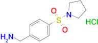 (4-(Pyrrolidin-1-ylsulfonyl)phenyl)methanamine hydrochloride