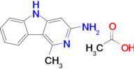 1-methyl-5H-pyrido[4,3-b]indol-3-amine acetate