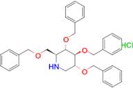 (2S,3S,4S,5R)-3,4,5-tris(benzyloxy)-2-((benzyloxy)methyl)piperidine hydrochloride