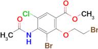 Methyl 4-acetamido-3-bromo-2-(2-bromoethoxy)-5-chlorobenzoate