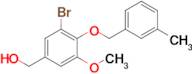 (3-Bromo-5-methoxy-4-((3-methylbenzyl)oxy)phenyl)methanol