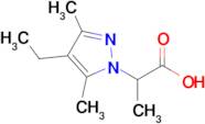 2-(4-Ethyl-3,5-dimethyl-1H-pyrazol-1-yl)propanoic acid