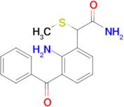 2-(2-Amino-3-benzoylphenyl)-2-(methylthio)acetamide