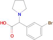 2-(3-Bromophenyl)-2-(pyrrolidin-1-yl)acetic acid