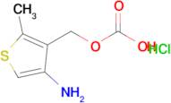 (4-Amino-2-methylthiophen-3-yl)methyl hydrogen carbonate hydrochloride