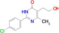 2-(4-chlorophenyl)-5-(2-hydroxyethyl)-6-methyl-3,4-dihydropyrimidin-4-one