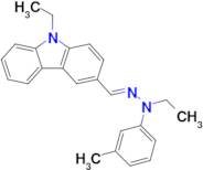 (E)-9-ethyl-3-((2-ethyl-2-(m-tolyl)hydrazono)methyl)-9H-carbazole
