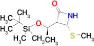 (3R,4R)-3-((R)-1-((tert-butyldimethylsilyl)oxy)ethyl)-4-(methylthio)azetidin-2-one