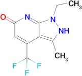 1-ethyl-3-methyl-4-(trifluoromethyl)-1H,2H,6H-pyrazolo[3,4-b]pyridin-6-one