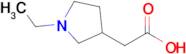 2-(1-Ethylpyrrolidin-3-yl)acetic acid