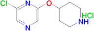2-Chloro-6-(piperidin-4-yloxy)pyrazine hydrochloride