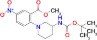 Methyl 2-(3-((tert-butoxycarbonyl)amino)piperidin-1-yl)-5-nitrobenzoate