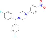 1-(Bis(4-fluorophenyl)methyl)-4-(4-nitrophenyl)piperazine