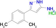 3-(2,4-dimethylphenyl)-1H-pyrazol-5-amine hydrochloride